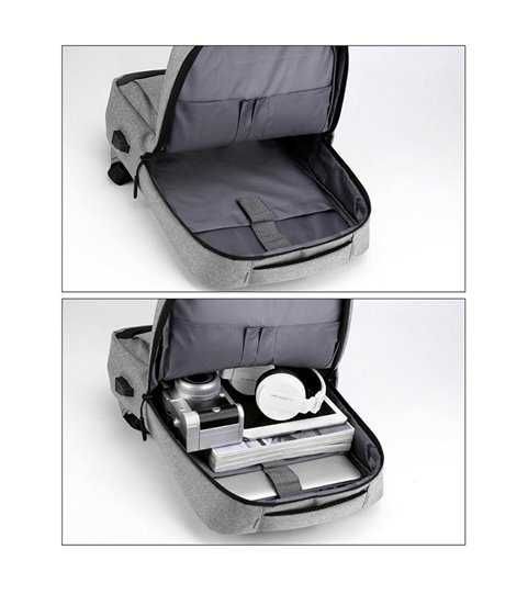 Mochila Multifunções 15.6'', Impermeável, com Ranhura para cabo Goeik