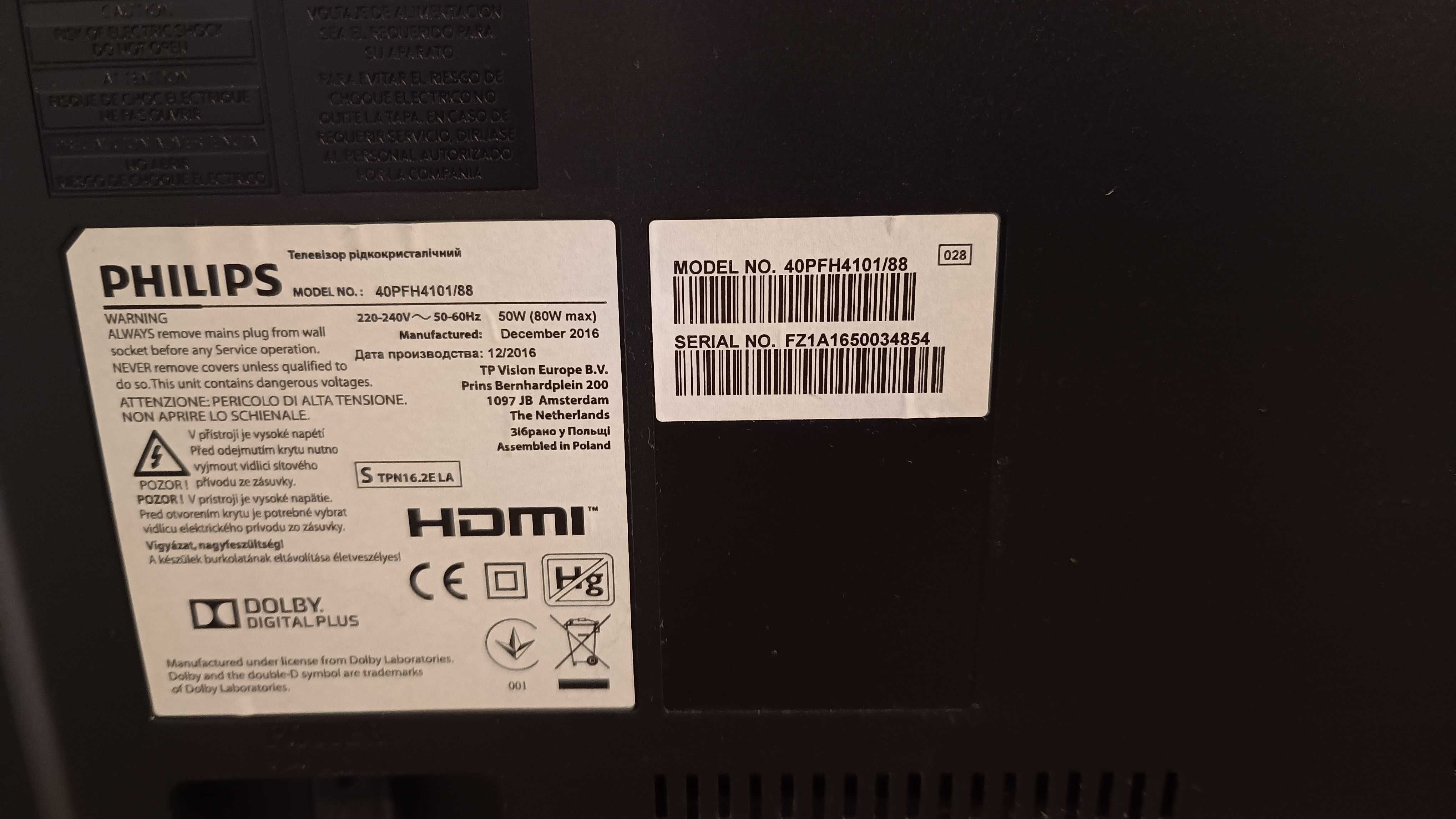 Telewizor PHILIPS LED 40PFH4101/88
