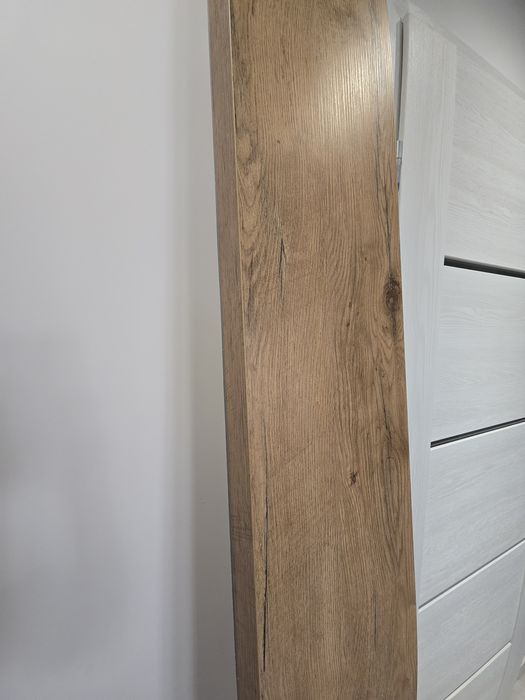 Gruby drewniany blat barowy / blat na wyspę - dąb, stan bardzo dobry