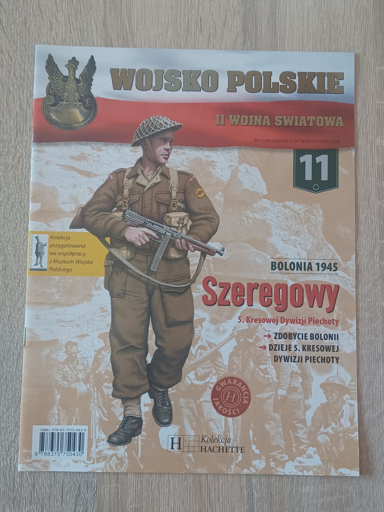 Żołnierzyk ołowiany Wojsko Polskie Kolekcja Hachette - nr 11 Szeregowy