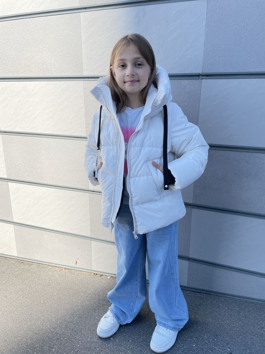 Зимовий пуховик на дівчат зростання 122-140р