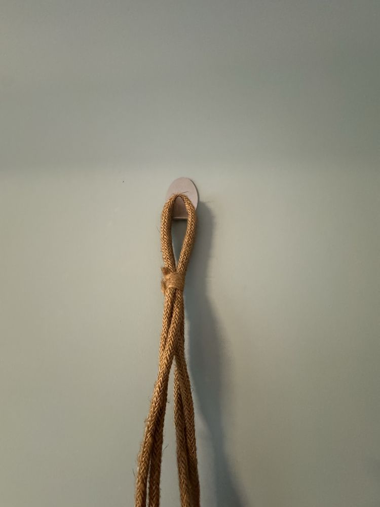 Wisząca doniczka osłonka wiklinowa Boho style rustykalna 20 cm