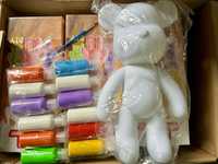 Флюїдний ведмедик Creative Fluid Bear 30 см з фарбами(3шт)