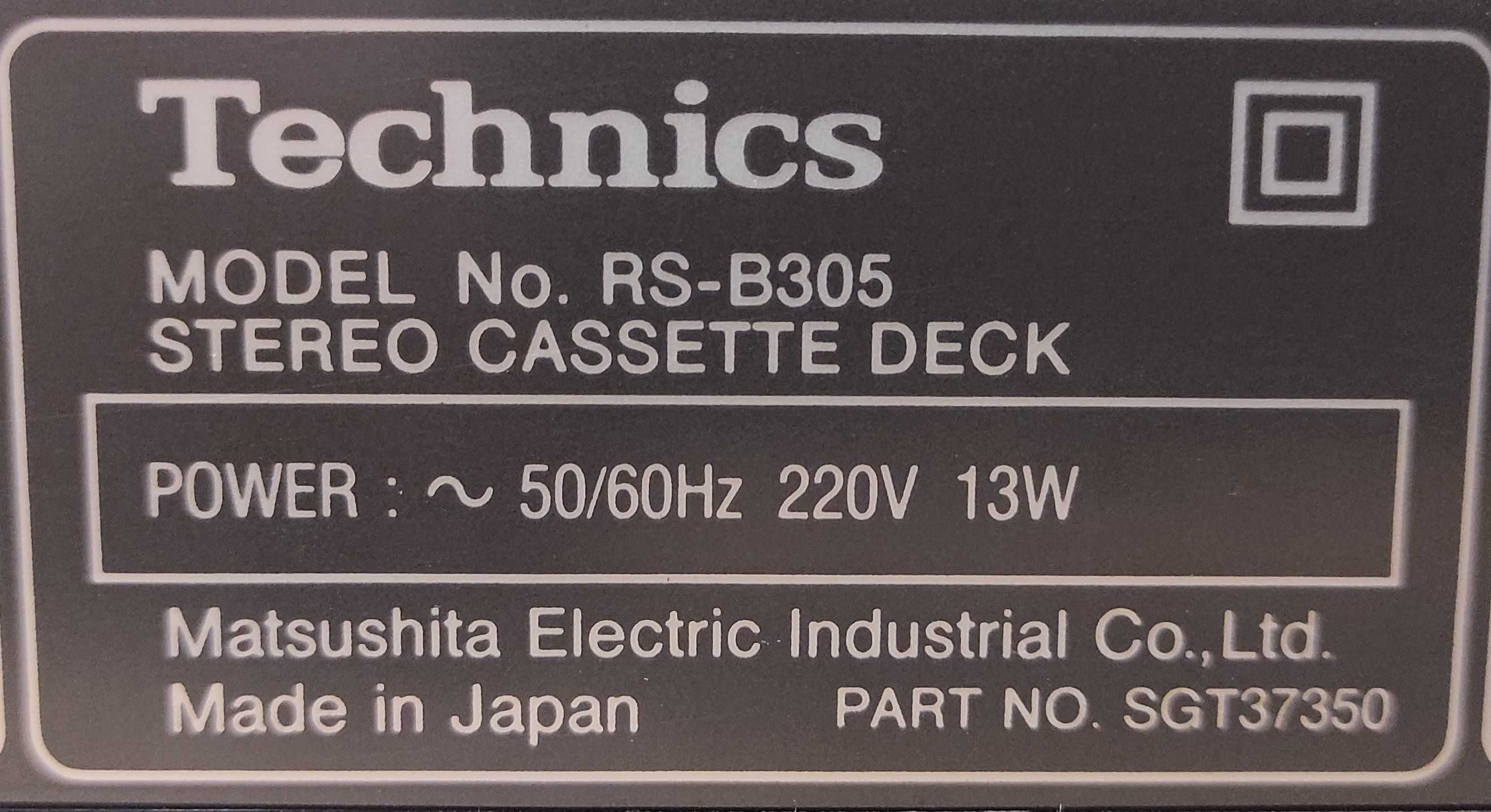 Кассетная дека Technics RS-B305