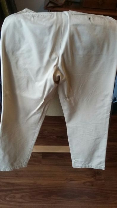 Calças chinos zara creme