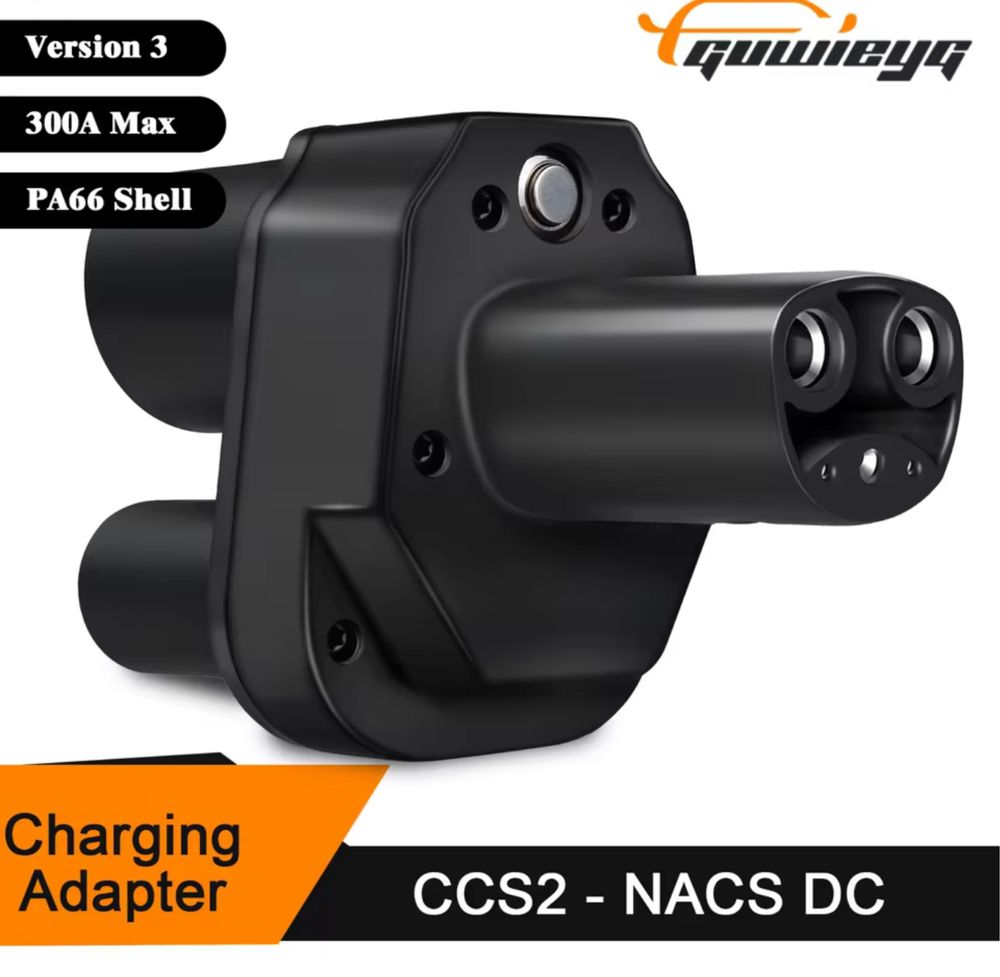 Адаптер GUWIEYG CCS2 - Tesla перехідник швидка зарядка переходник