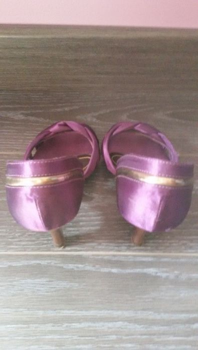 sapato cetim senhora