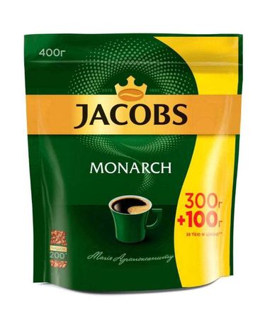 Кофе растворимый Якобс Монарх 400г,  Jacobs monarch