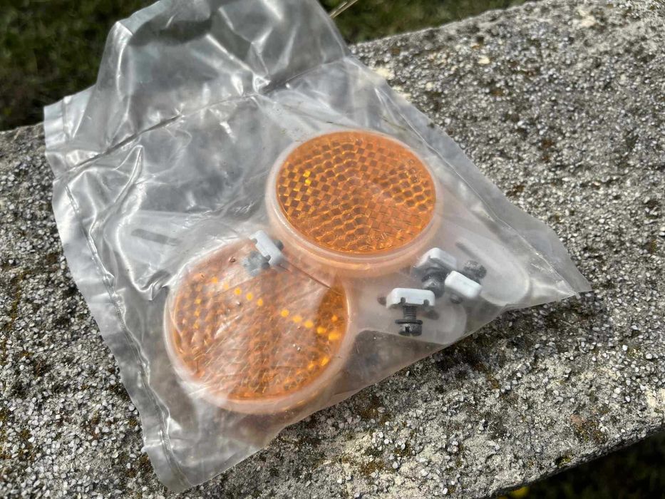 Nowe oryginalne odblaski na szprychy Romet 2 szt Wagant Wigry Jubilat