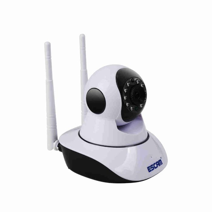 Câmara vídeo vigilância HD sem fios WiFi, Rotativa com visão noturna