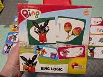 Puzzle Bing dobieranie par kolory 1-4 lat