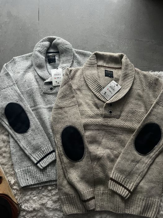 Sweter meski Reserved  M2szt-wady plamy z rekawow-od łat