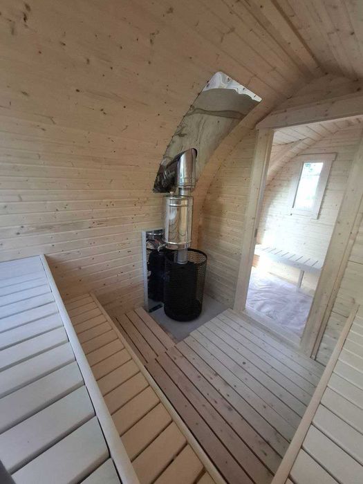 Sauna Ogrodowa OD RĘKI igloo 4 m PANORAMA