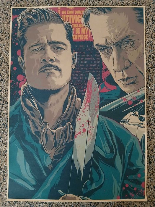 Poster - Tarantino's Movies Stars (papel kraft, 30x42 cm)