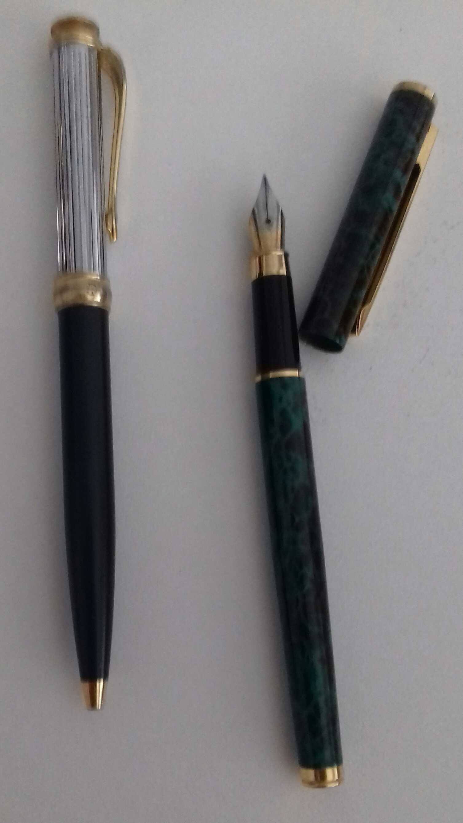 Conjunto canetas em verde
