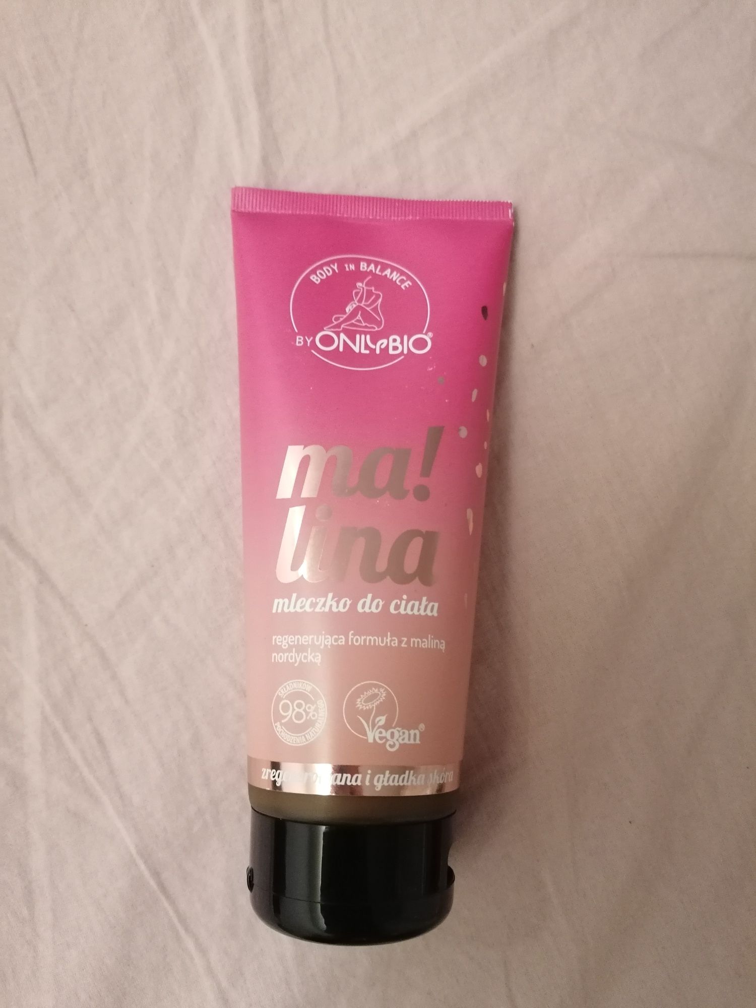 NOWE mleczko do ciała 200ml malina onlybio