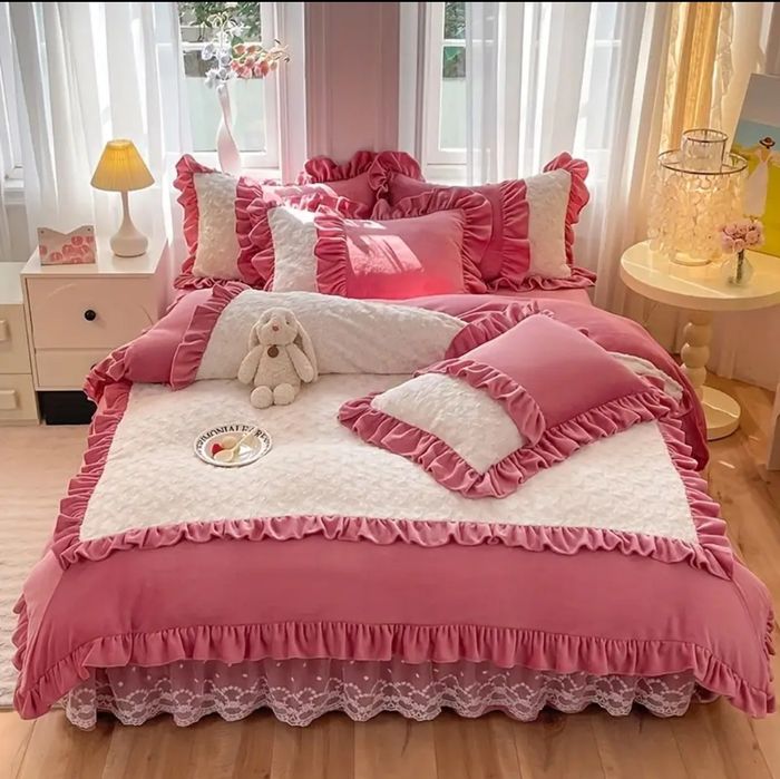 Постільна білизна! Розкішний набір! комплект 4 шт. Дуже тепленький!