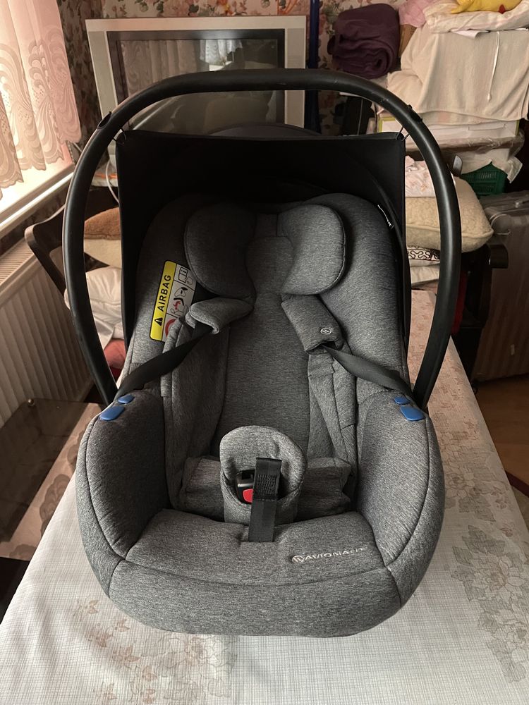 Avionaut Pixel z bazą isofix 0-13kg (Grupa 0+) GREY