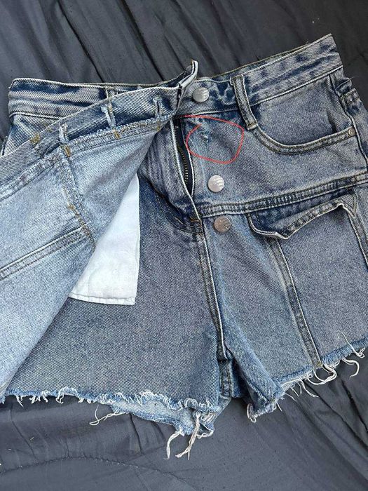 шорти-спідниця джинсові розмір S
