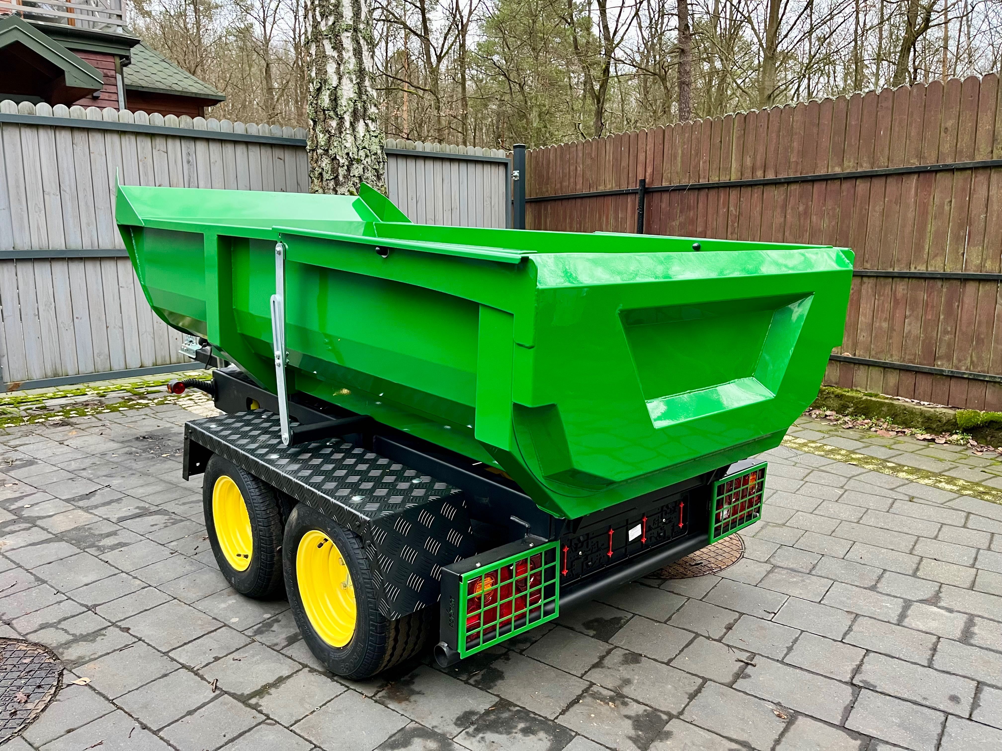 Wywrotka hydrauliczna przyczepka do samochodu ciągnika lub quada