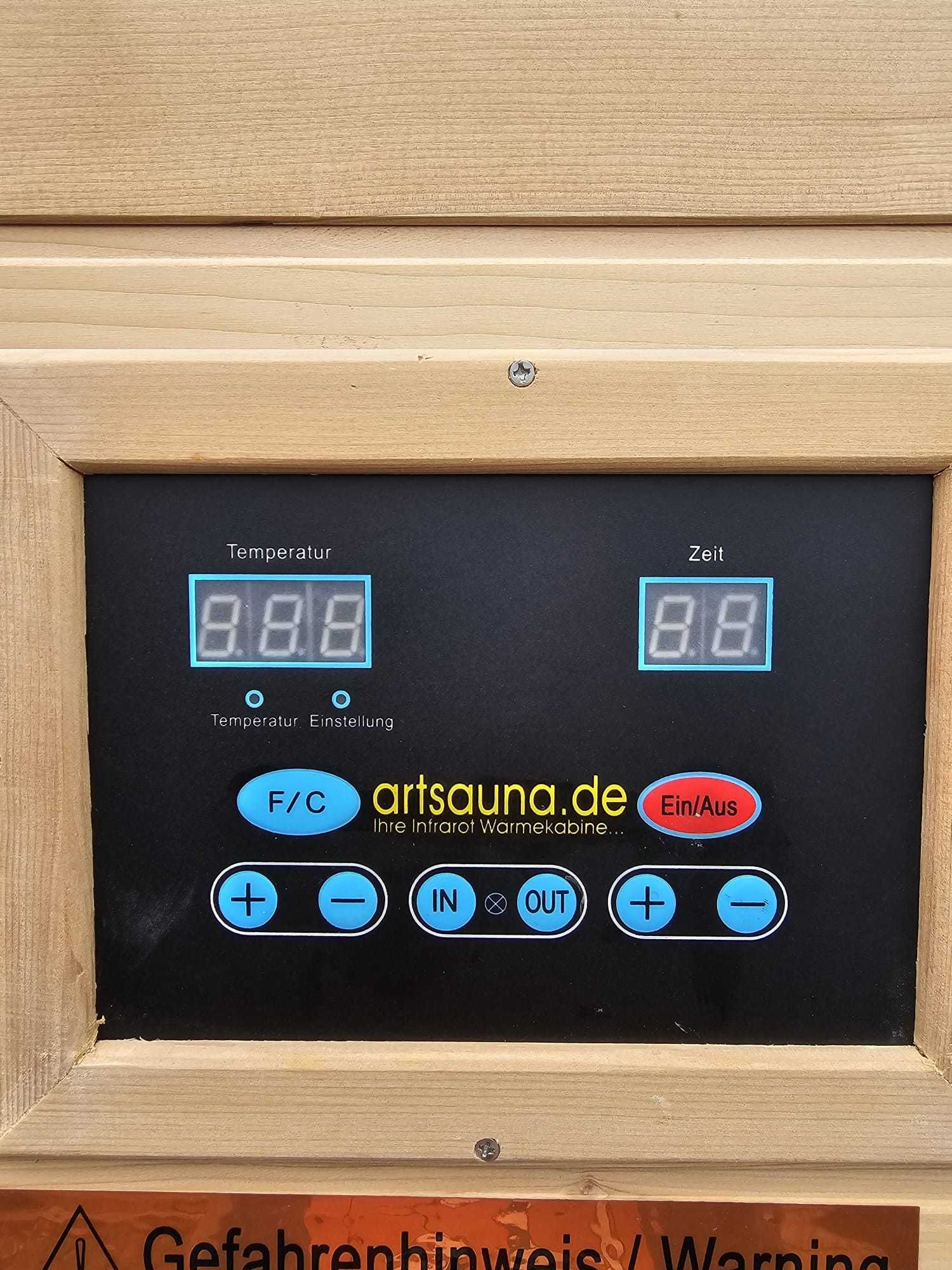 Sauna na podczerwień INFRAROT Infrared Radio LED LCD USB 2x PILOTY