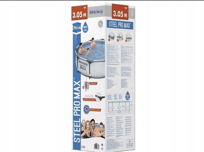 Basen stelażowy 305x76 Bestway