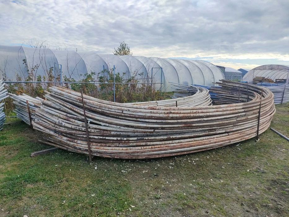 Tunel foliowy, 10,5 x 32 m. tunele foliowe rura fi 57/2,6.