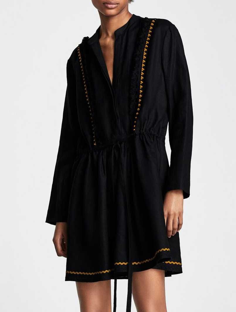 ZARA, LUX, 100% LEN, Sukienka/tunika, L/XL Oversize