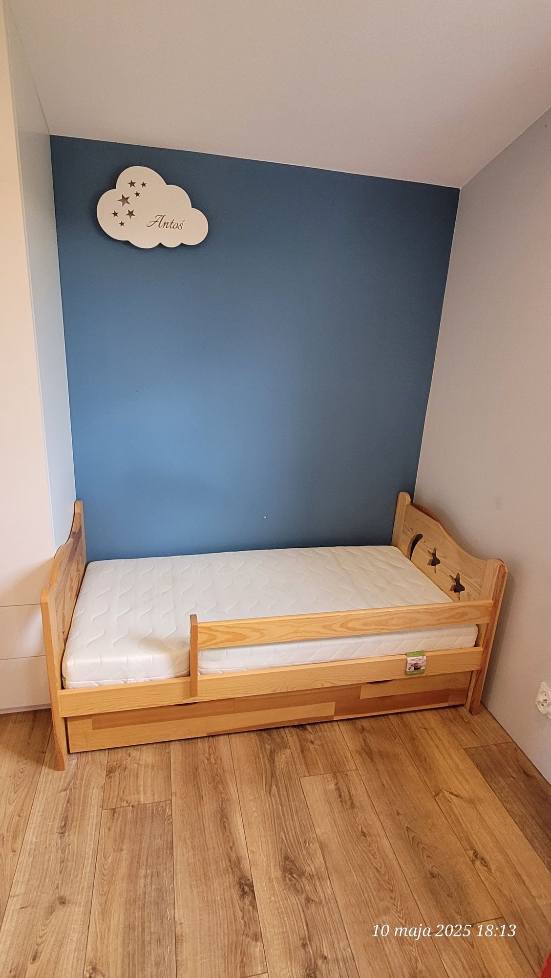 Łóżeczko z szufladą 140x70 materac