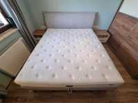 Łóżko tapicerowane Malmo Bis 180x200 + materac Materasso Amalfi