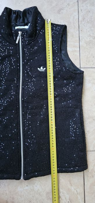 Adidas bezrękawnik z cekinami damska rozmiar M wymiary na zdjęciach