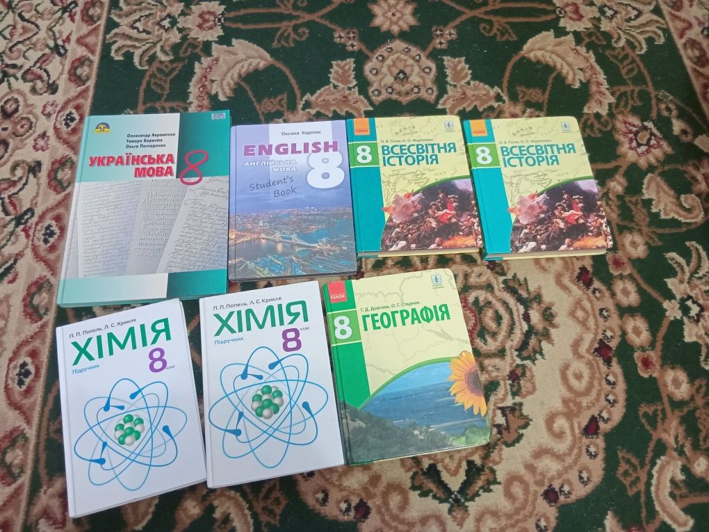 Підручники 8 клас