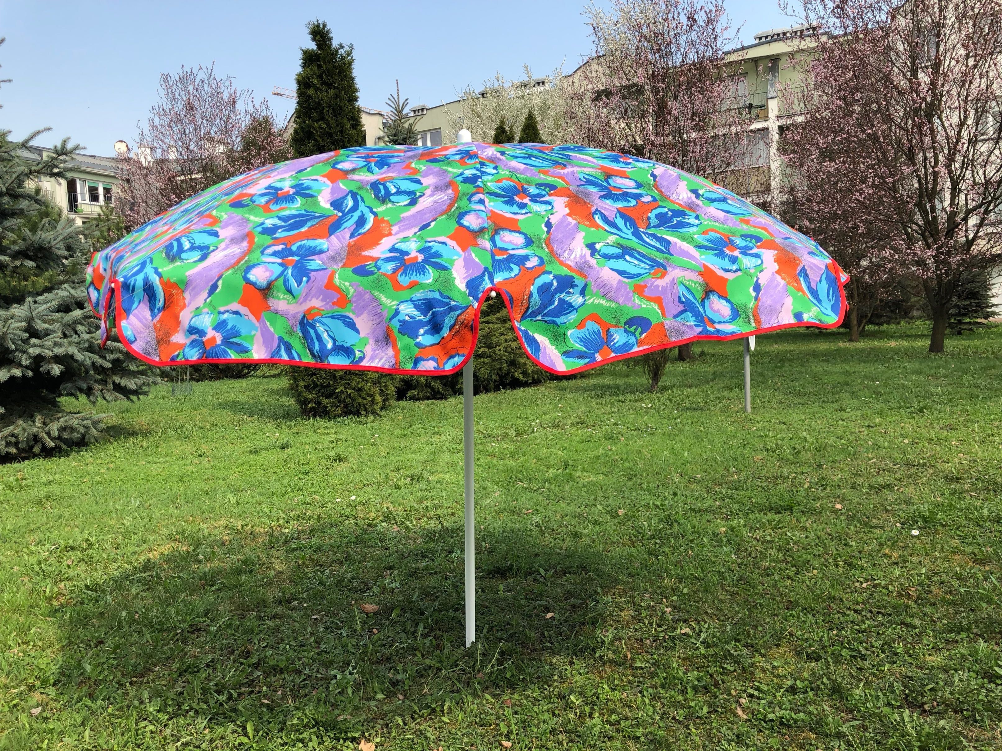 PARASOL ogrodowy na plażę balkon duży 180 cm NOWY w folii