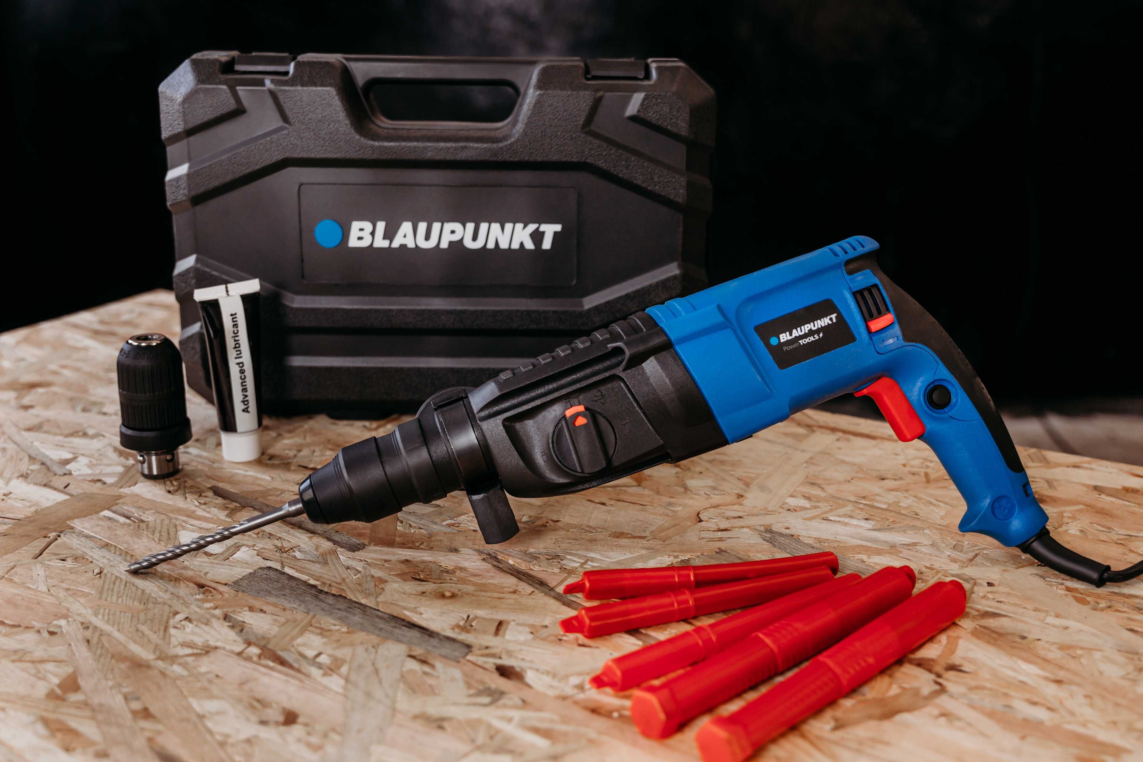 BLAUPUNKT Młotowiertarka 800W,2,8 J+akcesoria walizka, GWARANCJA 3lata