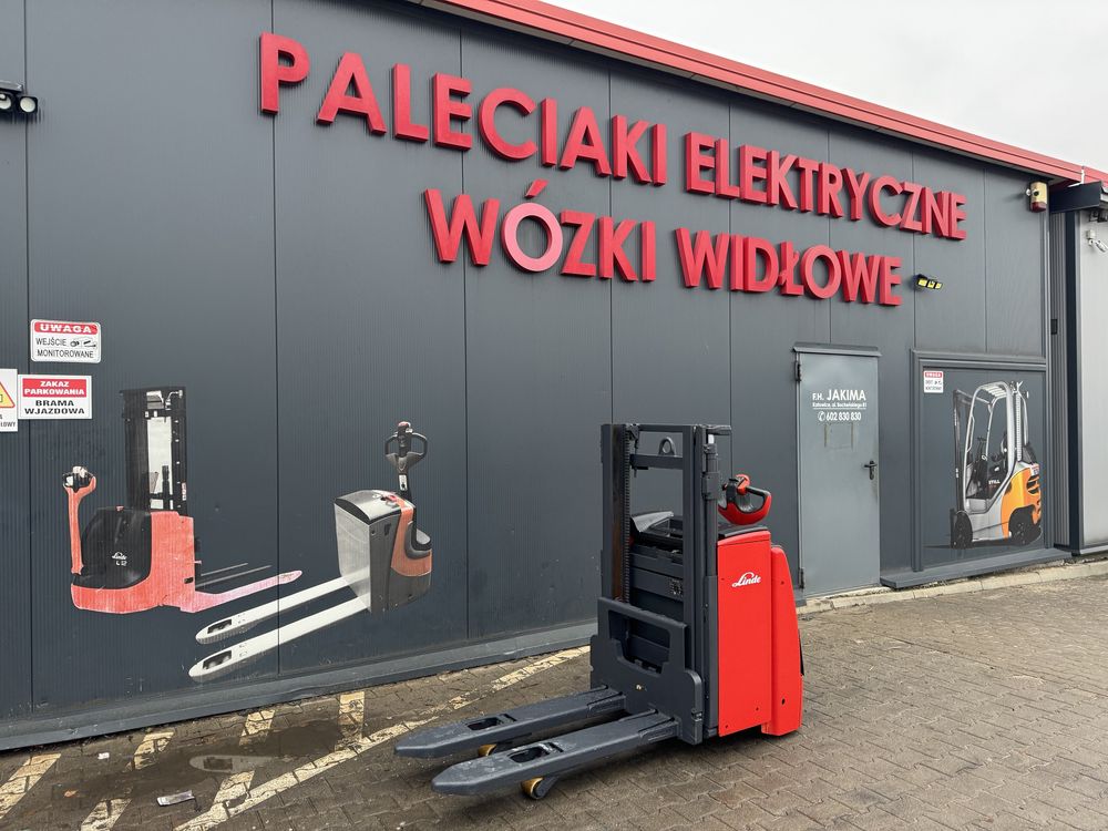 Paleciak elektryczny Linde 1400 kg 190 cm wózek L 14