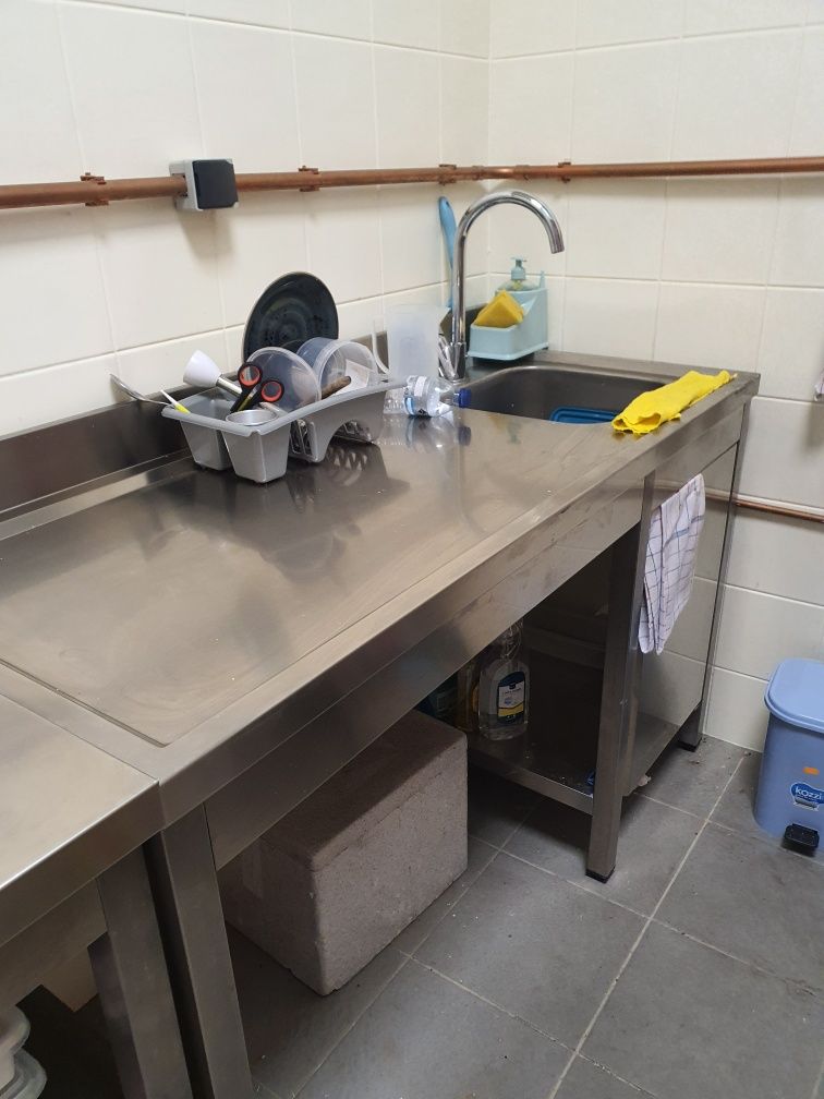 Bancadas de aço inox