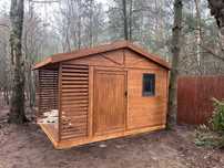 Domek narzędziowy z drewutnią ART 4x4m