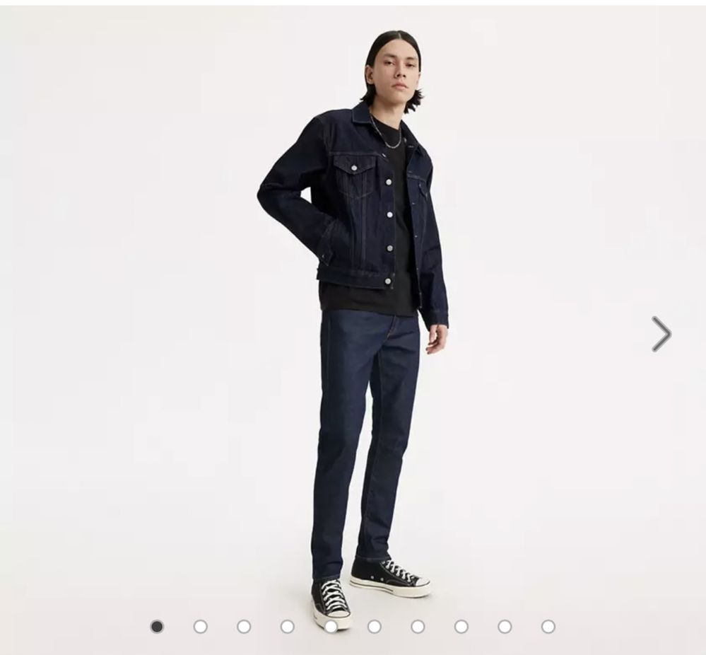 Джинси темно сині Levis slim taper