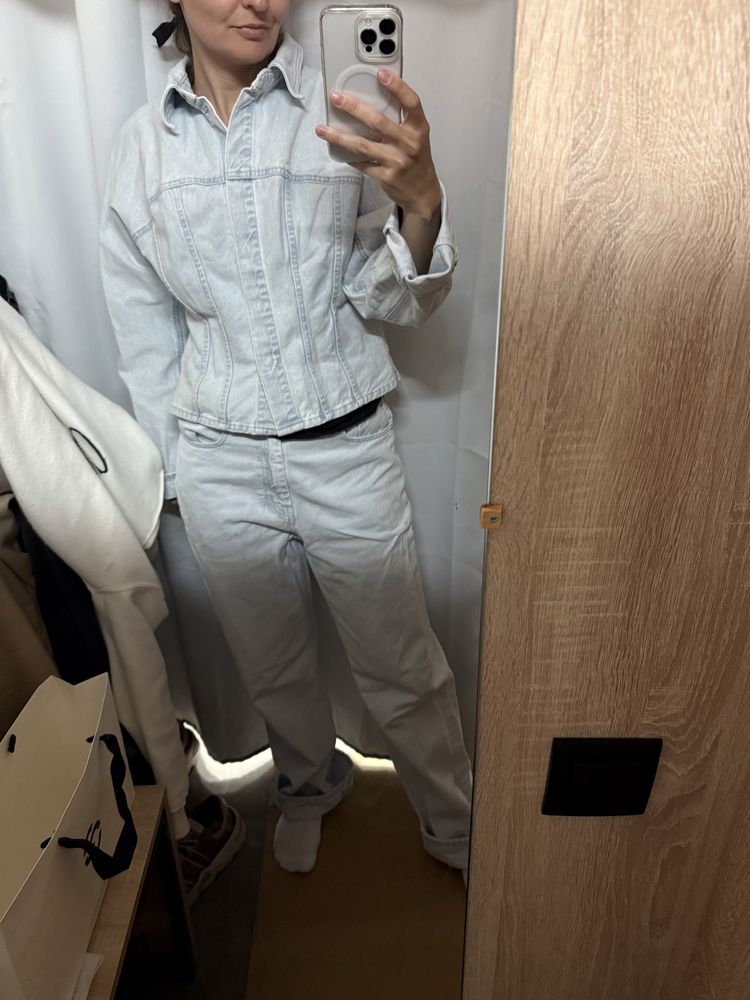 Джинсовий костюм h&m hm блакитний