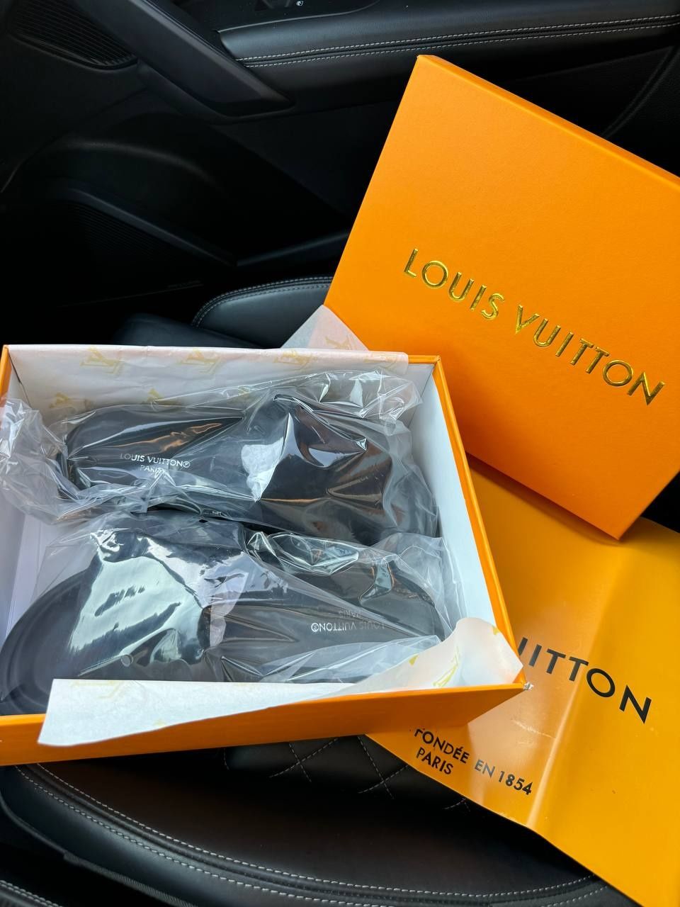 р36-41 Шльопанці Louis Vuitton Black