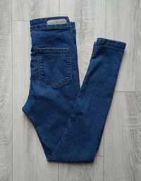 skinny jeans high waist wysoki stan spodnie jeansy dżinsy