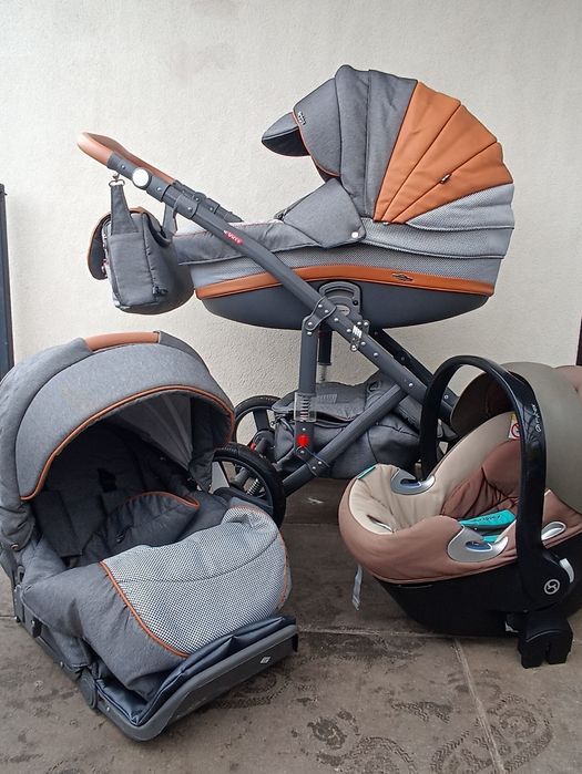 Wózek 3w1, 4w1 Adamex vicco z fotelikiem cybex