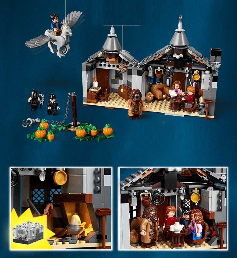 Set / Kit Harry Potter - A Cabana de Hagrid (compatível com lego)