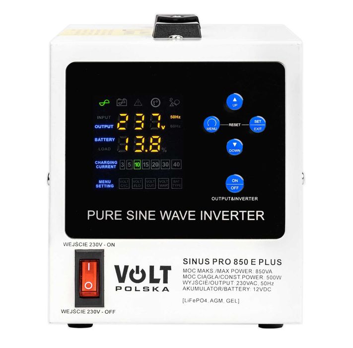 ДБЖ/UPS Volt Polska SINUS PRO 850E PLUS 12V 500/850W (3SPM08012M)