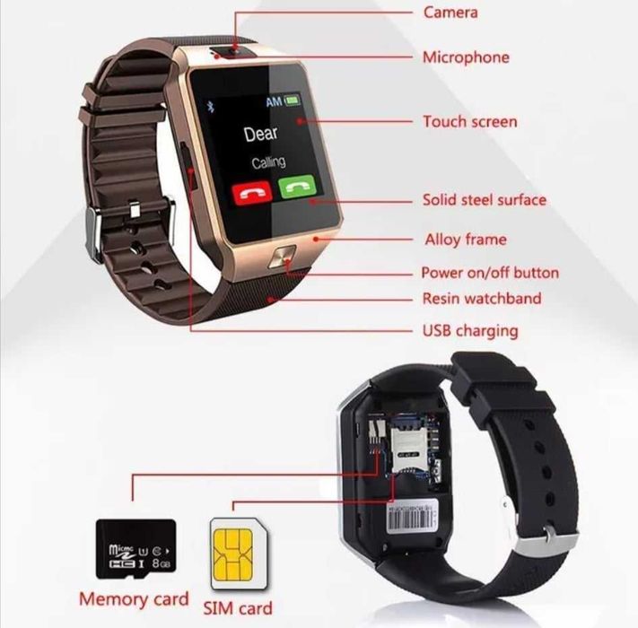 SmartWatch DZ09 . cartão SIM . Câmara