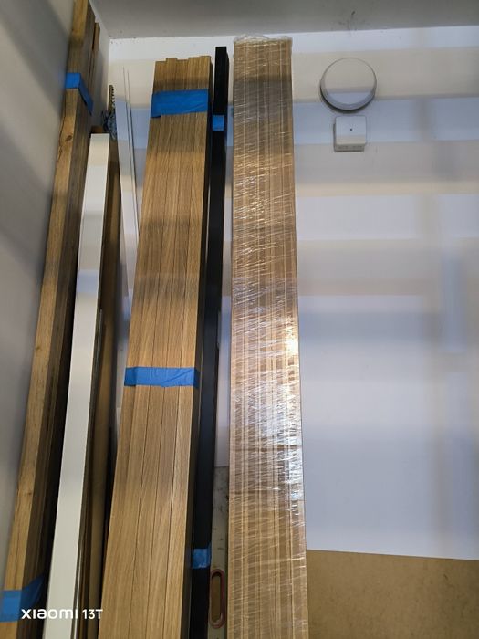 Lamele ścienne 3x4 cm, wysokość 275 cm (dąb amerykański)