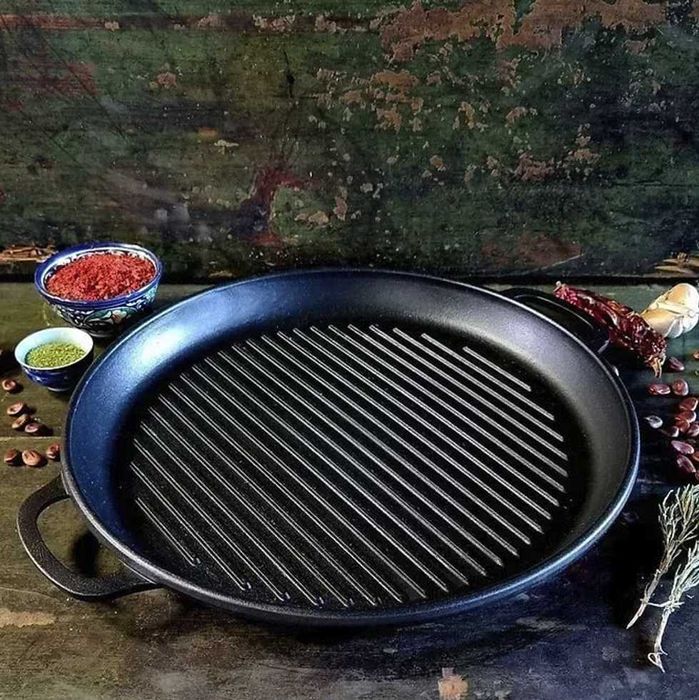 Казан чугунний 8,12,15,18л кришкою сковородою форми Wok В НАЯВНОСТІ