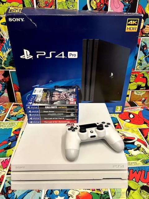 Sony PS4 Pro 1tb+Pakiet Gier x 5 Gwarancja 12m Szczecin Ufogames