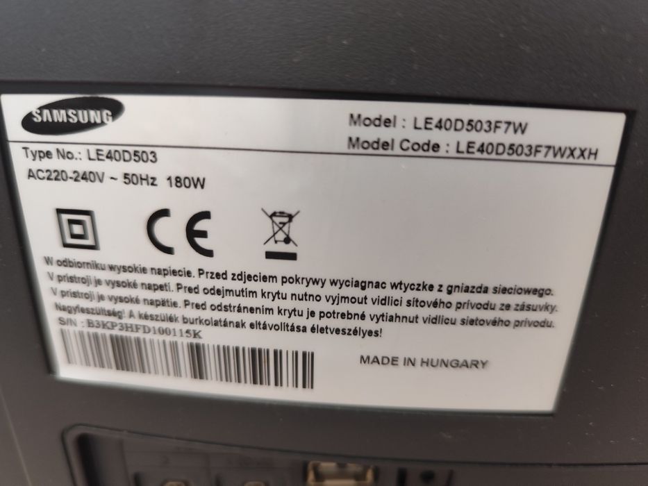 Tv Samsung 40 cali