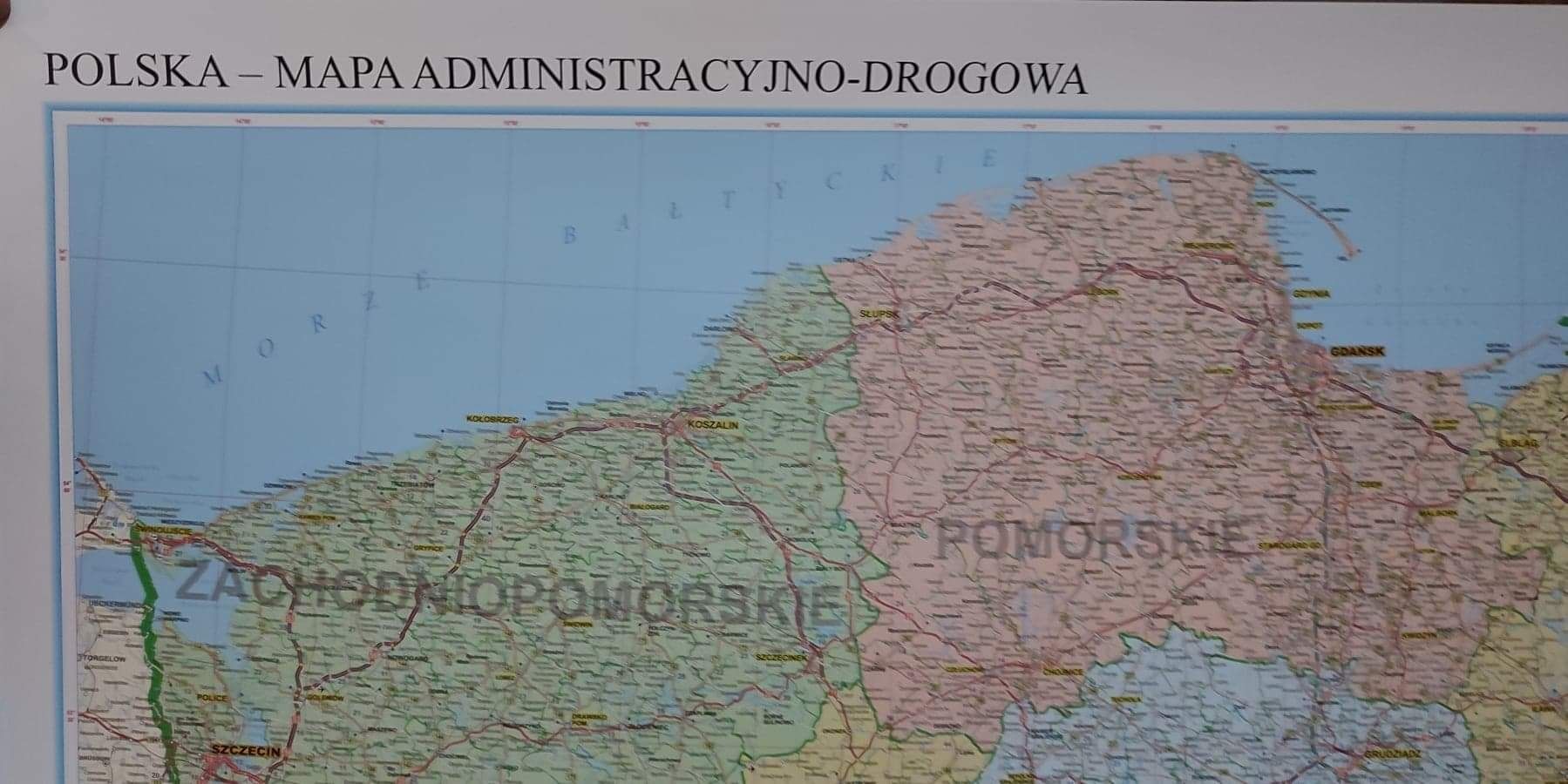 Mapa Polski Drogowa